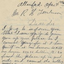 From Richard Morran addressed to R. H. Tomlinson, front