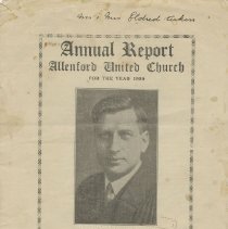 Annual report Allenford United Church for the year 1929