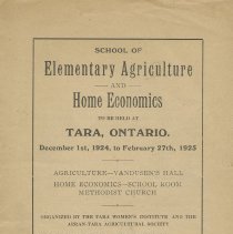 School of elementary agriculture and home economics