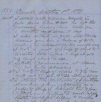 Ledger and journal, October 1881 entries