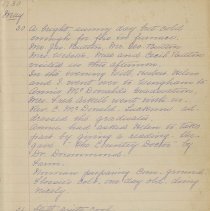 Journal, May 1930 entries