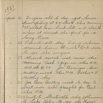 Journal, April 1931 entries