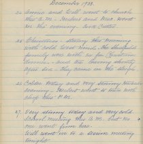 Journal, December 1933 entries