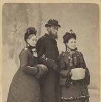 Winter scene portrait