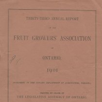 Thirty-third annual report of the fruit growers' association of Ontario