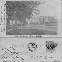 Postcard to J. Rowan, Glammis street view