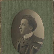 Charles A. Wigle graduation, with matboard