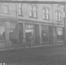 Downtown Tiverton business storefronts, front
