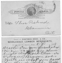 Postcard to Thomas Pickard