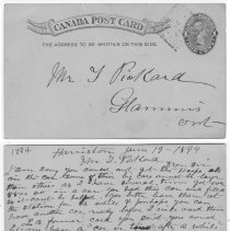 Postcard to T. Pickard