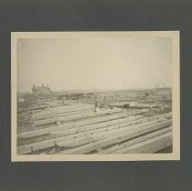 Barn construction on Lot 21, Concession 10, Bruce Township