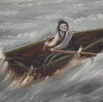 Painting of Chantry Island rescue