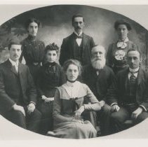 Alfred and Rachel (Cummer) Brunton with family