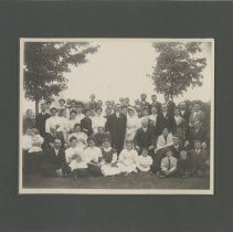 Guests at wedding of Emma (Ruhl) Lembke and Jacob Lembke