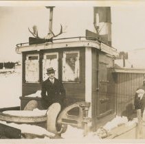 Southampton fish tug wintering in Port Elgin harbour.  - Front