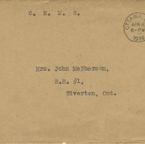 Stuart Macpherson burial report - envelope