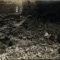 Postcard of the wreckage of the tornado at Brantford, 1908 - Front