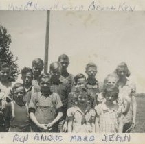 Bruce-Kincardine U.S.S. No. 3 students 1946 or 1947 - front