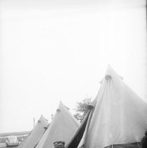 Military tents and soldiers