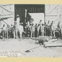 Raising barn on wall - Jack Kennedy Farm