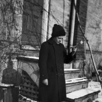 Howard at back of house