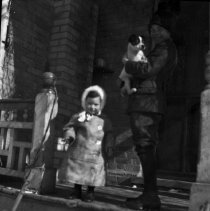 Russel and Howard on porch