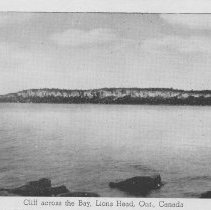 Cliff across the Bay, Lion's Head, Ont., Canada