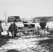 K-79-08-01  Old buggy at James Strong estate auction