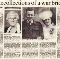 Recollections of a war bride