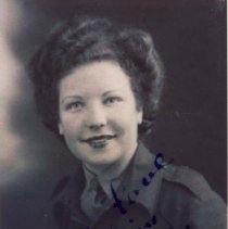 Doris Pedwell in uniform