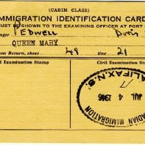 Immigration identification card
