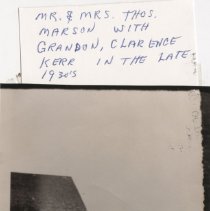 Thomas and Mary Marson with grandson