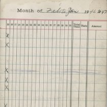 Entertainment Committee of Local 1740 I. A. of M. and general ledger