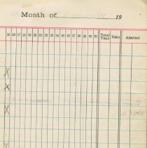 Entertainment Committee of Local 1740 I. A. of M. and general ledger