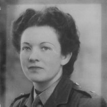 Jean (Morse) Boisvert wearing a military uniform