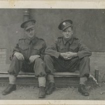Unknown soldier and Mac Fitzsimmons