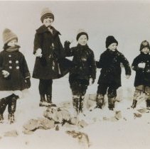 Children playing in snow