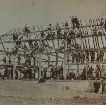 John Weir barn raising