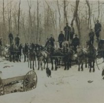 Log hauling at Wright's camp