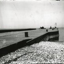 Dredge Boat entering Harbour, Kincardine Harbour