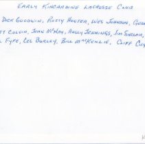 Early Kincardine lacrosse club reverse