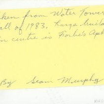 Aerial view of Kincardine from water tower 1983