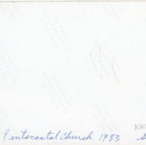 Pentacostal Church 1983 reverse