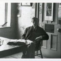 John Scougall in town hall front