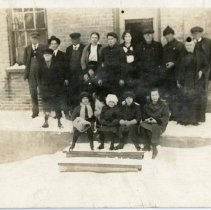 Group portrait postcard