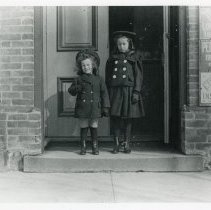 Children in front of Town Clerks office front
