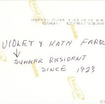 Violet Farr and Kath Farr