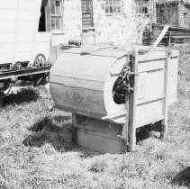 K-81-05-08 Fanning mill made by M. McTaggart and Co., Clinton.