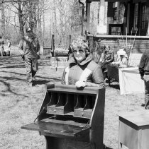 K-81-05-14 Bertha Scott (nee Blue) at desk [above].