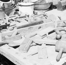 K-81-05-15 Wooden planes and other tools.